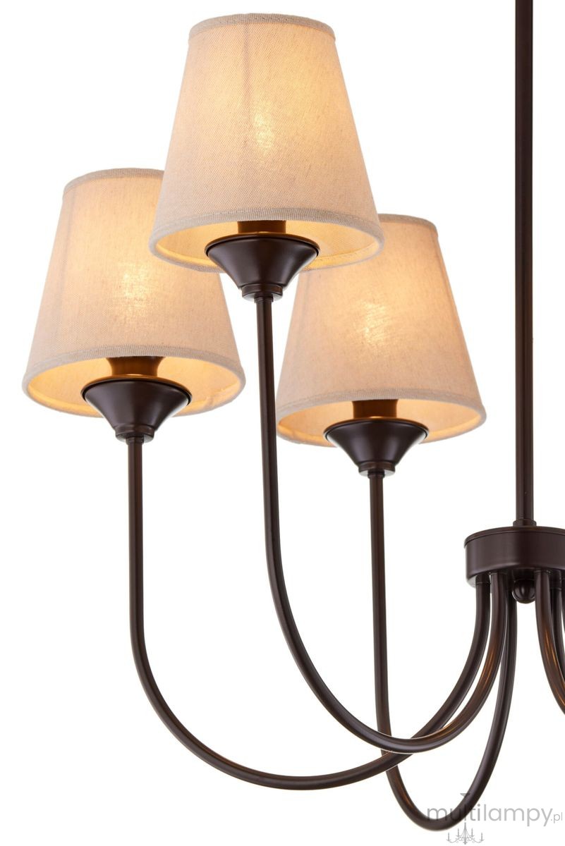 Tilia żyrandol 6xE14 ciemnobrązowy 2165