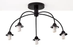 Nola lampa sufitowa 5xE27 czarna 2169