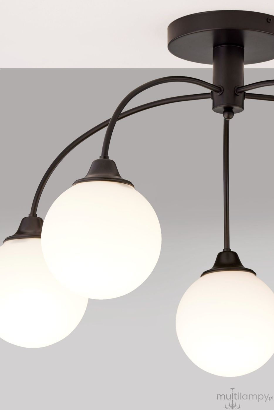 Nola lampa sufitowa 5xE27 czarna 2169