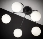 Nola lampa sufitowa 5xE27 czarna 2169