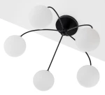 Nola lampa sufitowa 5xE27 czarna 2169