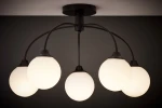 Nola lampa sufitowa 5xE27 czarna 2169