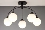 Nola lampa sufitowa 5xE27 czarna 2169
