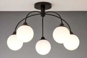 Nola lampa sufitowa 5xE27 czarna 2169