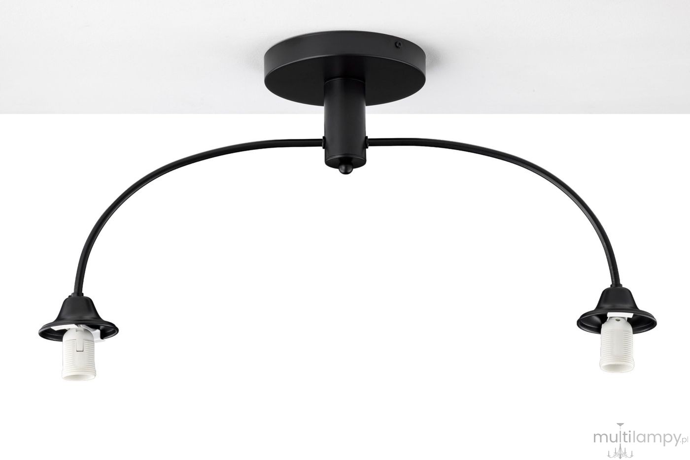 Nola lampa sufitowa 2xE27 czarna 2170