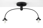 Nola lampa sufitowa 2xE27 czarna 2170