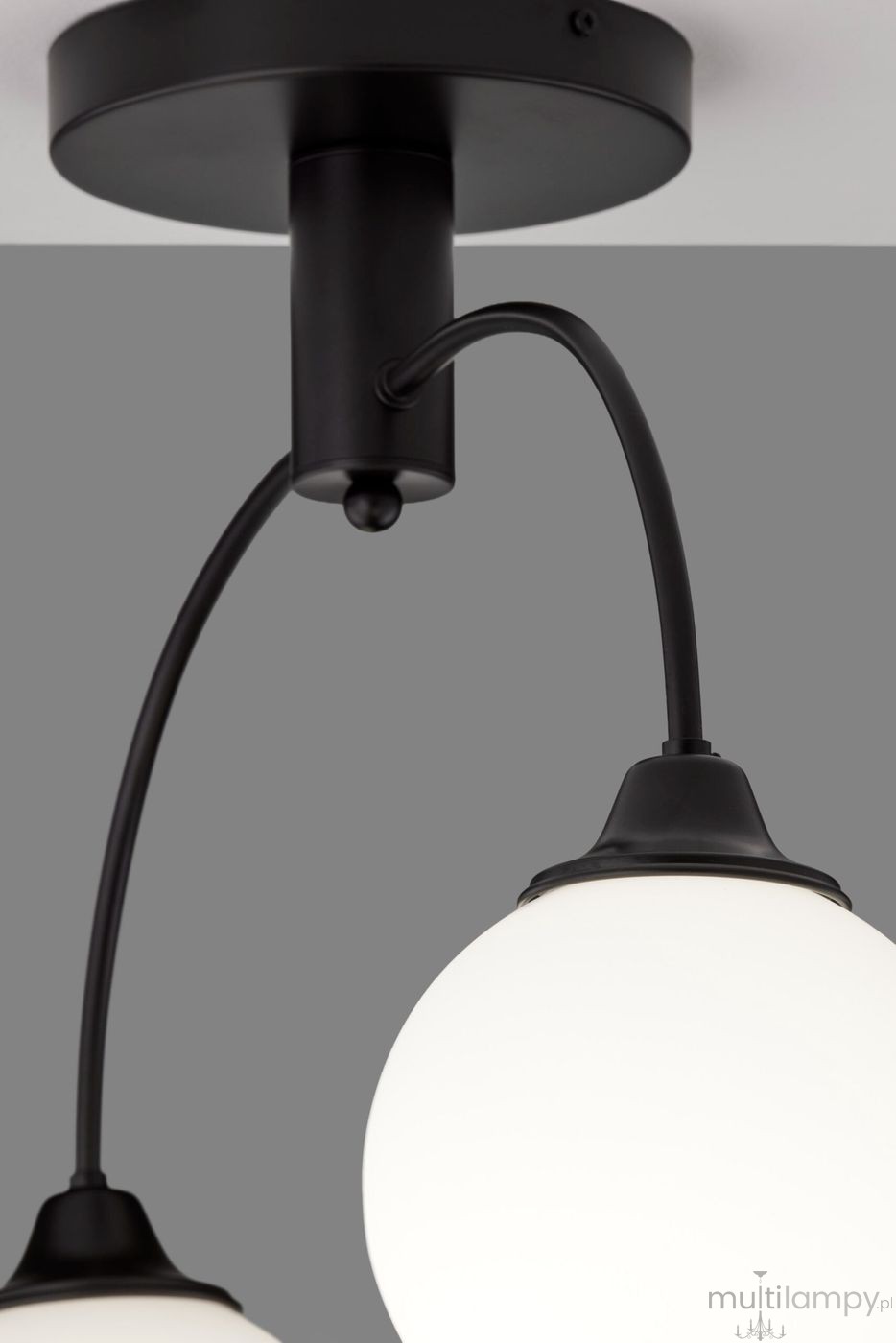 Nola lampa sufitowa 2xE27 czarna 2170
