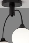 Nola lampa sufitowa 2xE27 czarna 2170