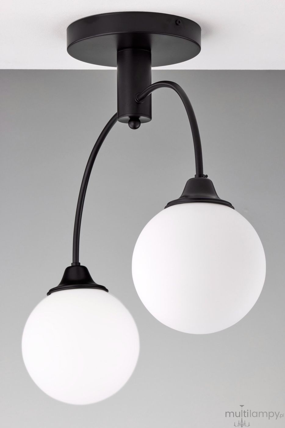 Nola lampa sufitowa 2xE27 czarna 2170