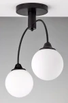 Nola lampa sufitowa 2xE27 czarna 2170
