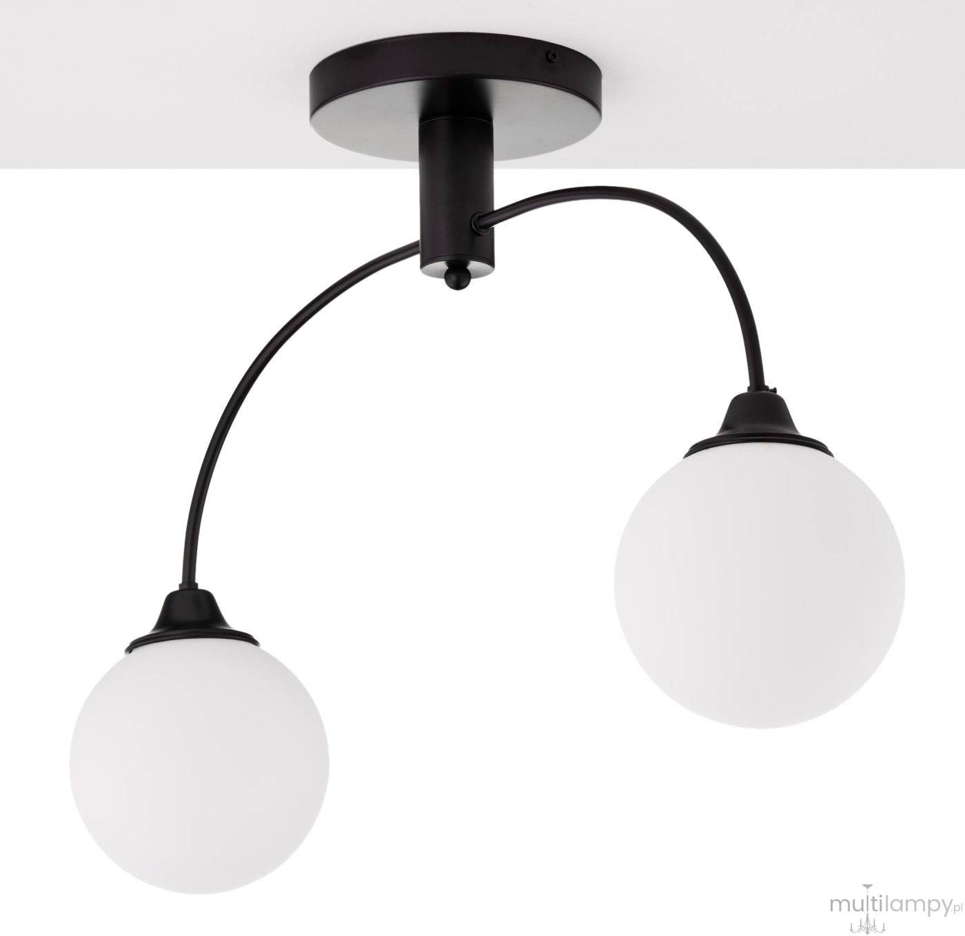 Nola lampa sufitowa 2xE27 czarna 2170