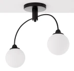 Nola lampa sufitowa 2xE27 czarna 2170
