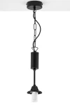 Nola lampa sufitowa E27 czarna 2171