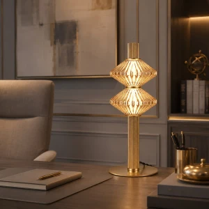Padre lampka stołowa LED 9W 3000K złota ML2801