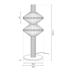 Padre lampka stołowa LED 9W 3000K złota ML2801