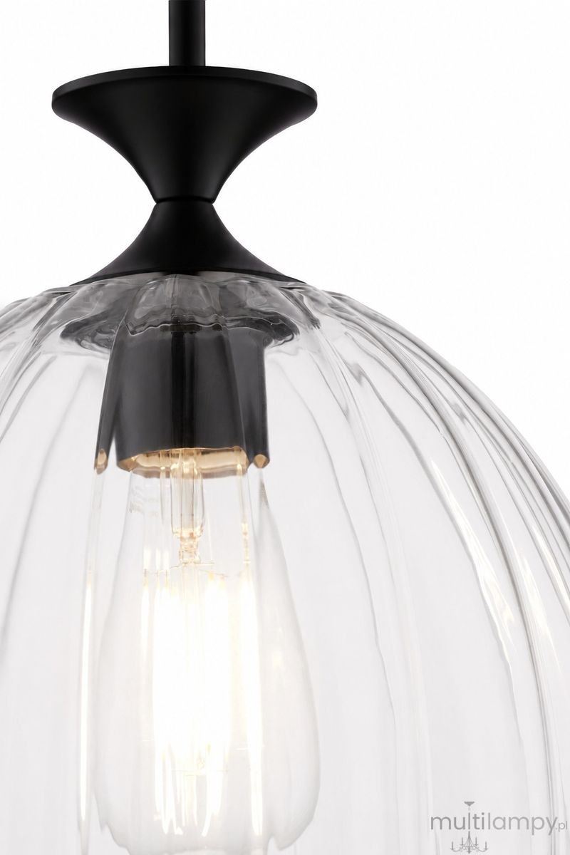 Oria lampa wisząca E27 czarna 2180