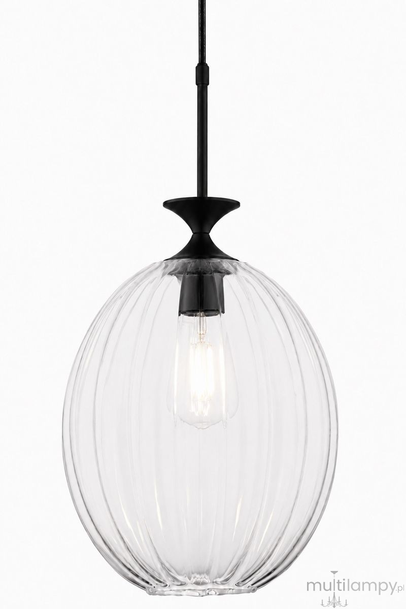 Oria lampa wisząca E27 czarna 2180