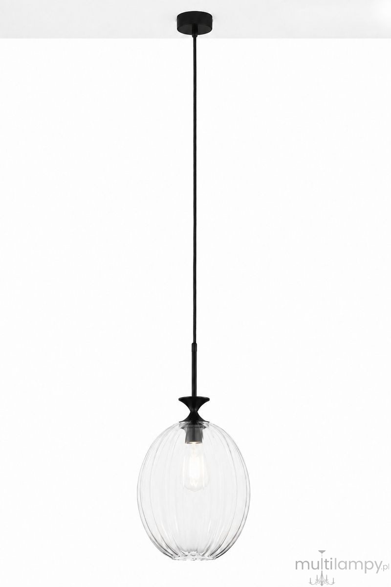 Oria lampa wisząca E27 czarna 2180
