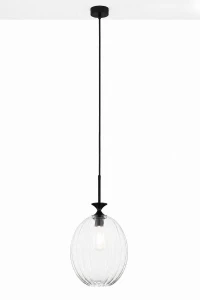 Oria lampa wisząca E27 czarna 2180