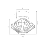 Padre lampa sufitowa LED 6W 3000K złota ML2795