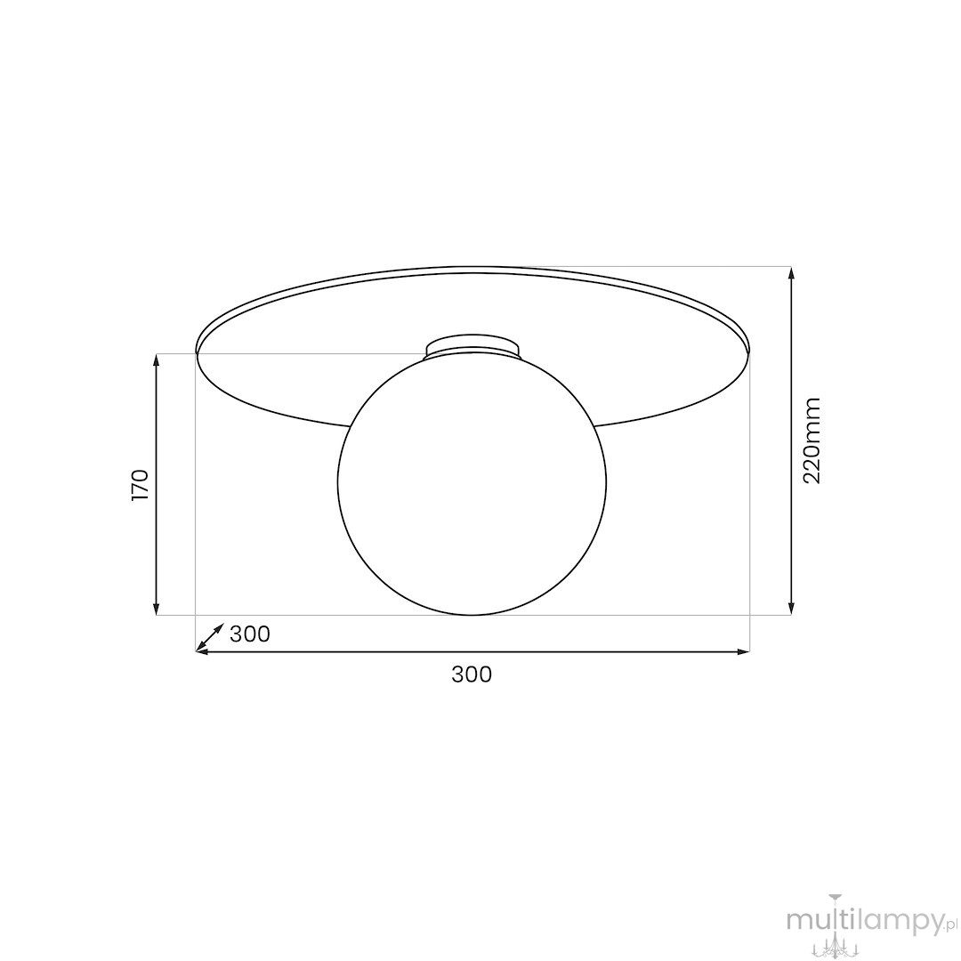 Carter lampa sufitowa 1xE14 biała MLP0224