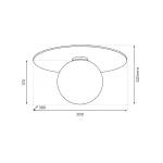 Carter lampa sufitowa 1xE14 biała MLP0224