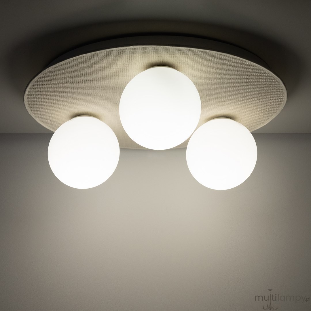 Carter lampa sufitowa 3xE14 biała MLP0225