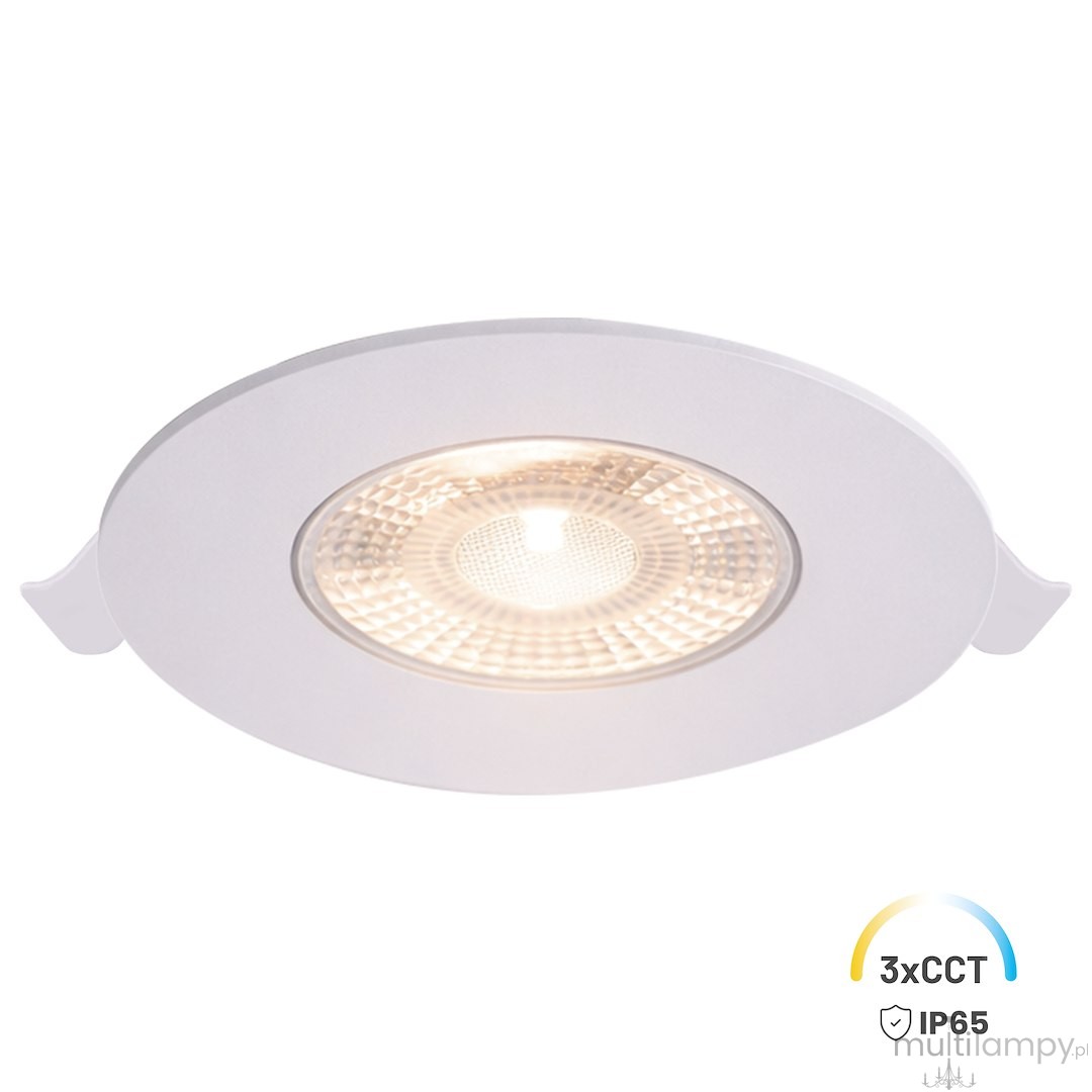 Oczko oprawa podtynkowa LED 3W CCT IP65 biała EKZ2671