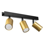 Hudson lampa sufitowa (spot) 3xGU10 czarna/złota MLP025