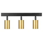 Hudson lampa sufitowa (spot) 3xGU10 czarna/złota MLP025
