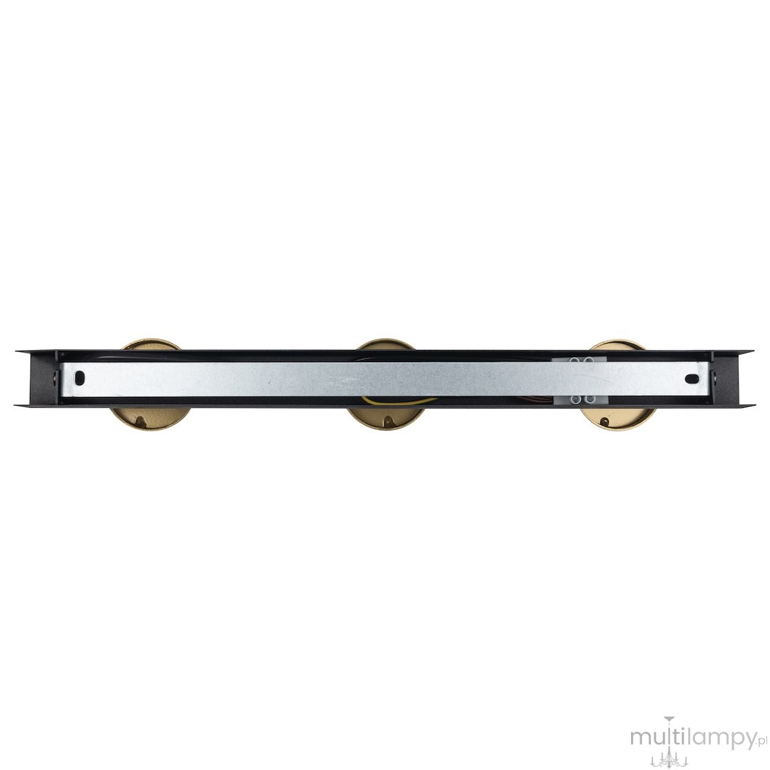 Hudson lampa sufitowa (spot) 3xGU10 czarna/złota MLP025