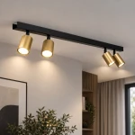 Hudson lampa sufitowa (spot) 4xGU10 czarna/złota MLP0260
