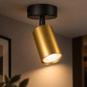 Hudson lampa sufitowa (spot) 1xGU10 czarna/złota MLP0257