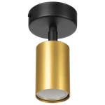 Hudson lampa sufitowa (spot) 1xGU10 czarna/złota MLP0257