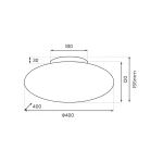Robin D40 lampa sufitowa LED 14W 3000K biała ML2806