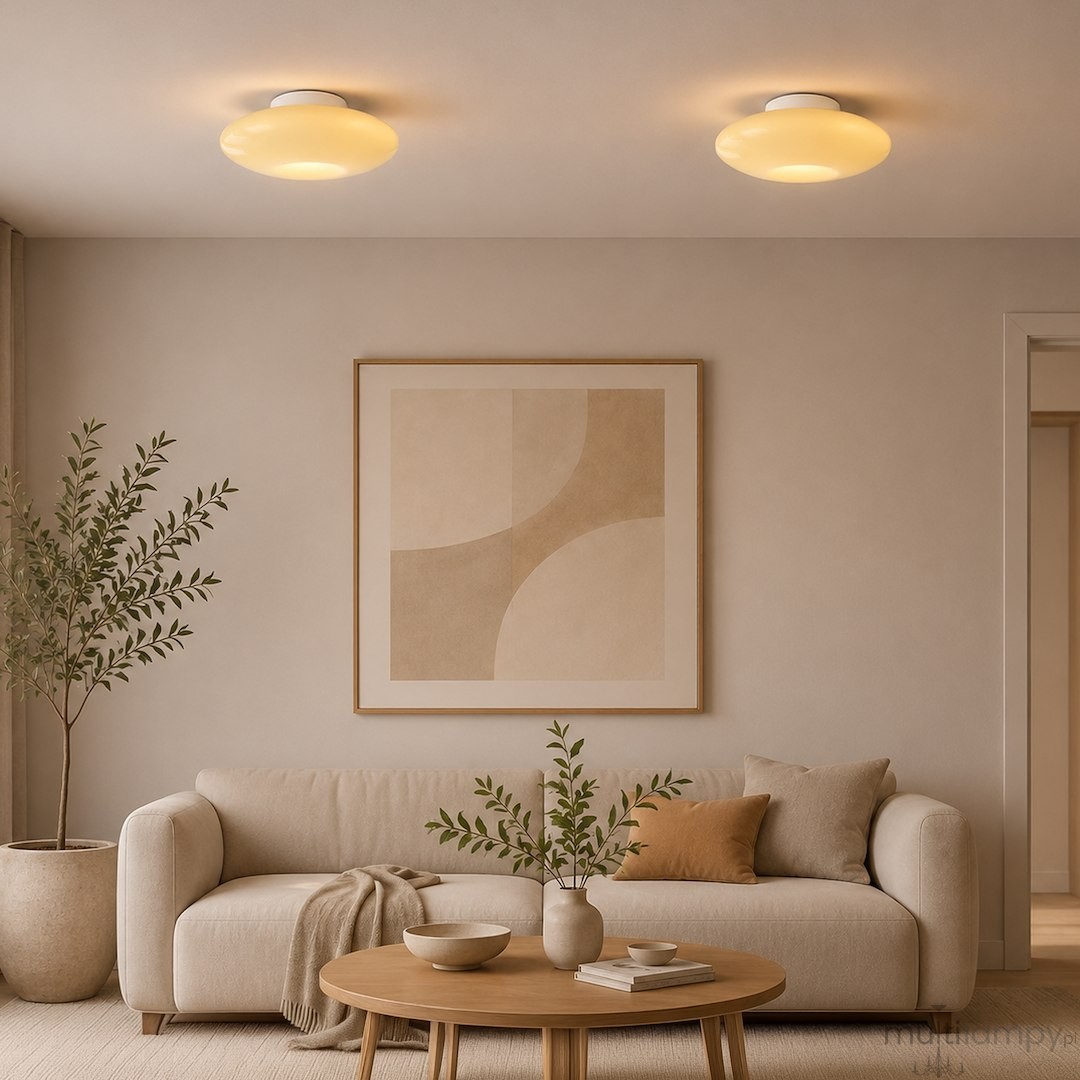 Robin D40 lampa sufitowa LED 14W 3000K biała/beż ML2807