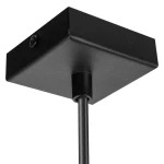 Bergen lampa wisząca 1xE27 czarna/drewno MLP2847