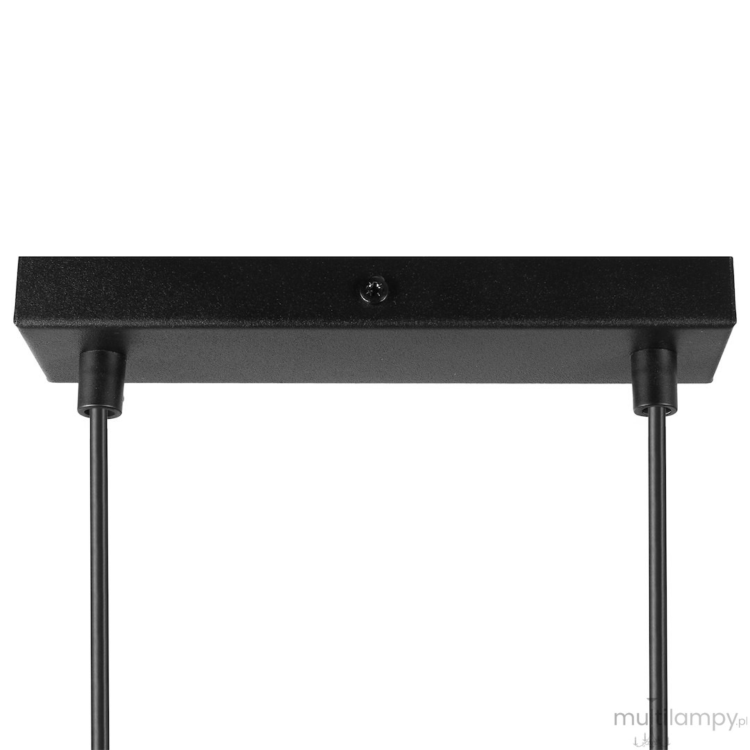 Bergen lampa wisząca 3xE27 czarna/drewno MLP2848