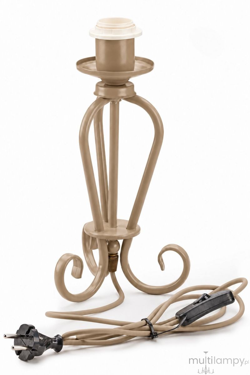 Elpis lampa stołowa E27 szaro-beżowa 2190