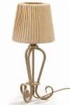 Elpis lampa stołowa E27 szaro-beżowa 2190