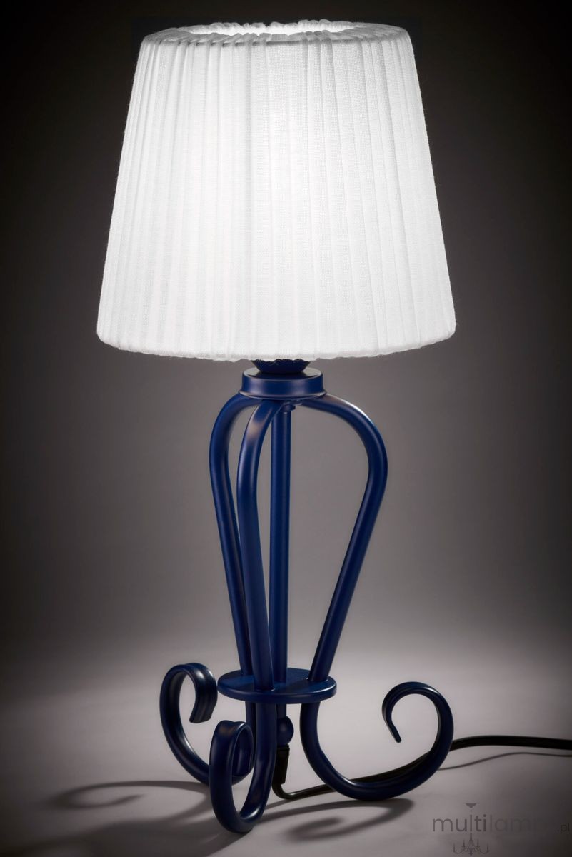 Elpis lampa stołowa E27 granatowa 2191