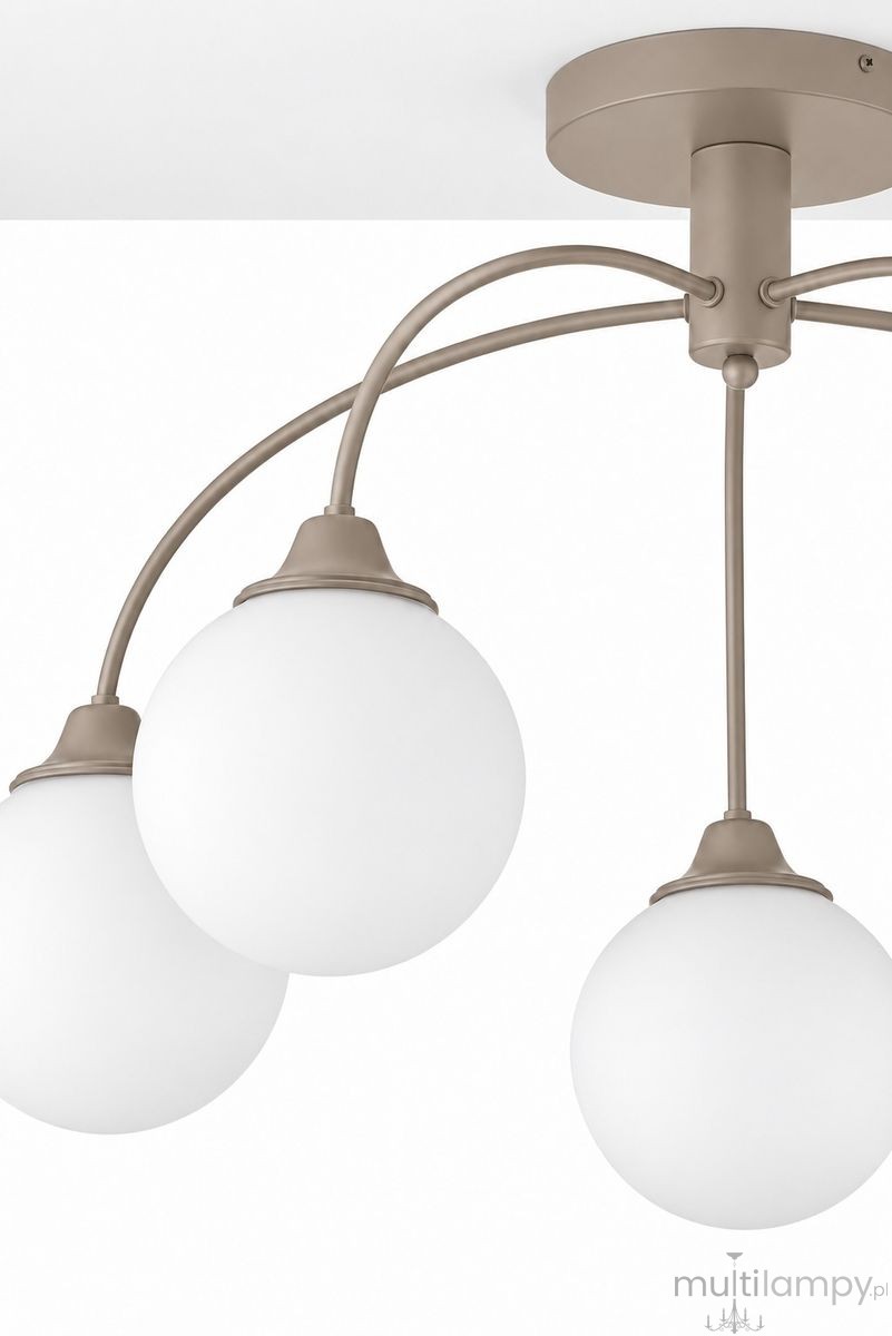 Nola lampa sufitowa 5xE27 szarobeżowa 2195