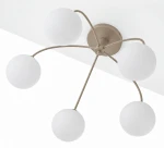 Nola lampa sufitowa 5xE27 szarobeżowa 2195