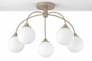 Nola lampa sufitowa 5xE27 szarobeżowa 2195