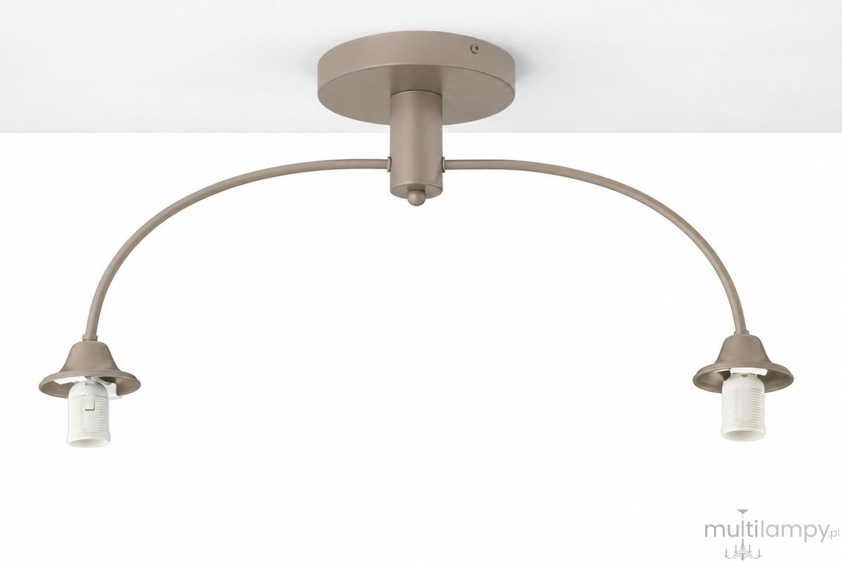 Nola lampa sufitowa 2xE27 szarobeżowa 2196