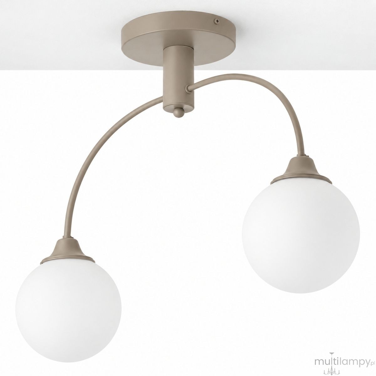 Nola lampa sufitowa 2xE27 szarobeżowa 2196