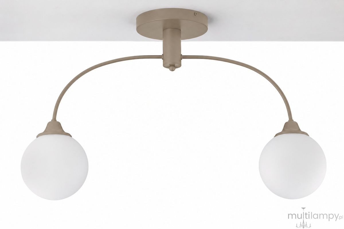 Nola lampa sufitowa 2xE27 szarobeżowa 2196