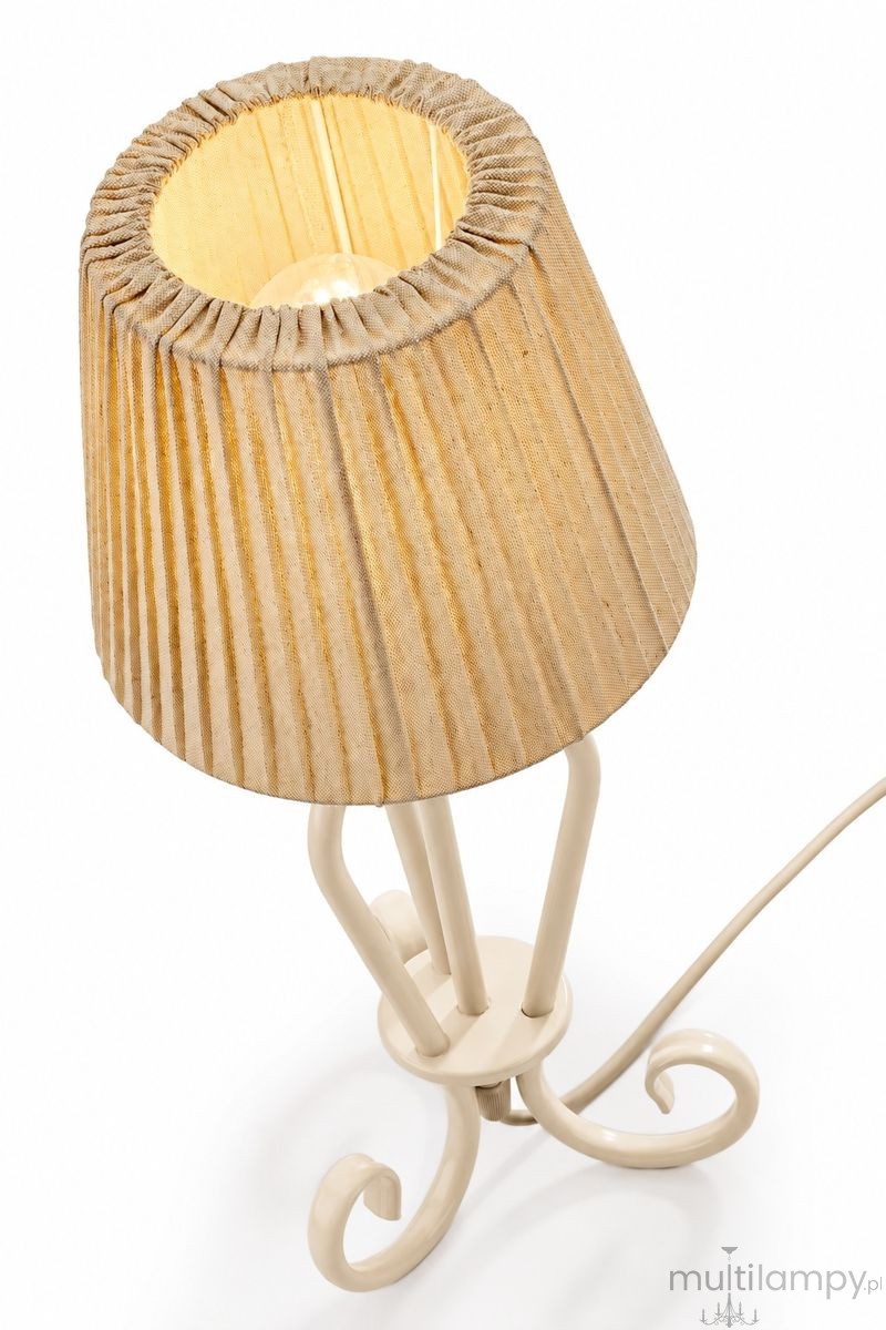 Elpis lampa stołowa E27 piaskowa 2201