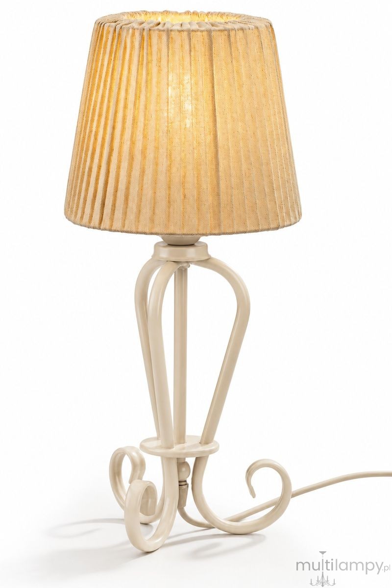 Elpis lampa stołowa E27 piaskowa 2201