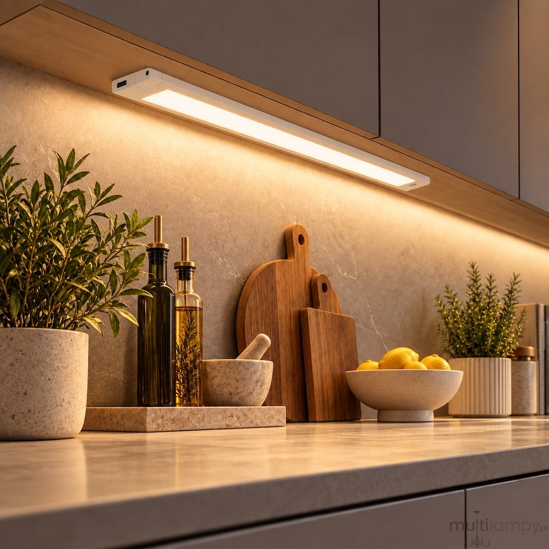 Listwa podszafkowa 60cm LED 18W 5CCT biała 014861